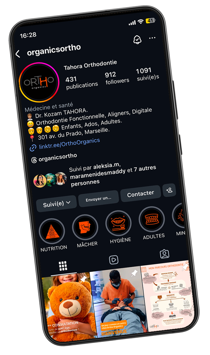 Community management :: compte Instagram Ortho Organics